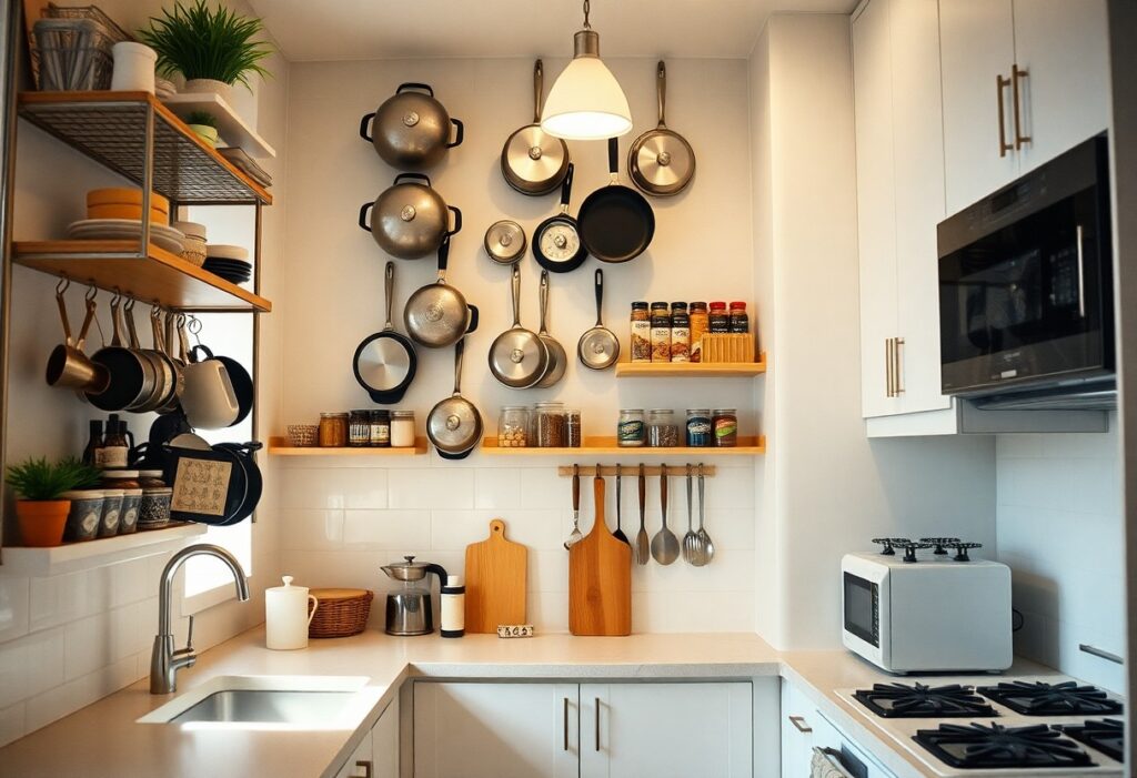 ideas inteligentes para organizar una cocina pequena sao